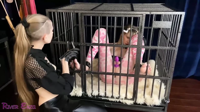 Sissy caged