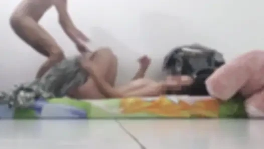 Young Indonesian couple love doggy style