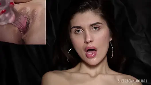 Tight Pussy Gets Lots of Orgasms Playing 1 on 1 with the Camera