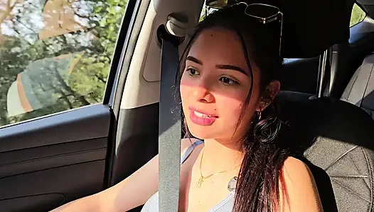 Neighbor On Roller Skates Has PUBLIC Sex In The Car