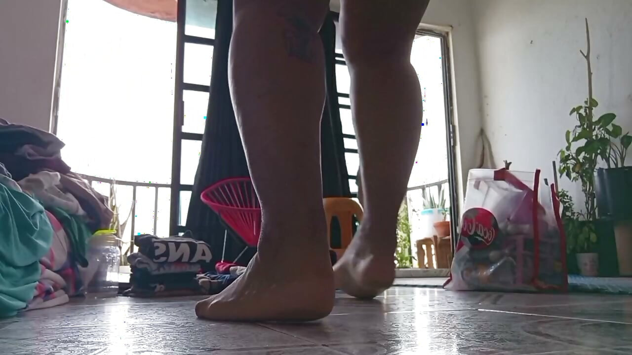 Mother in Room Shows Pants