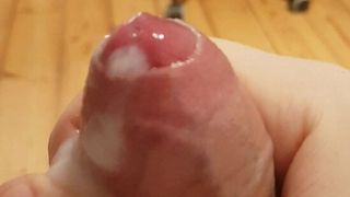 Playing with my insatiable tight foreskinned Cock