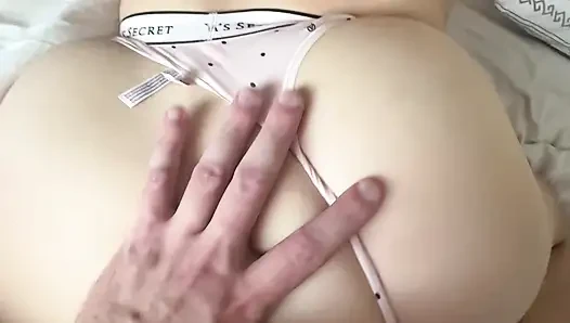 I fucked a girl with her panties pulled to the side