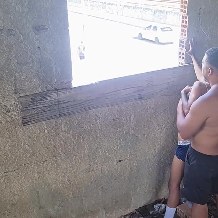 I Caught the Balled on the Terrace 100% Anal