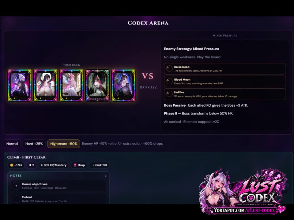 Lust Codes: Anime Waifu Card Battler