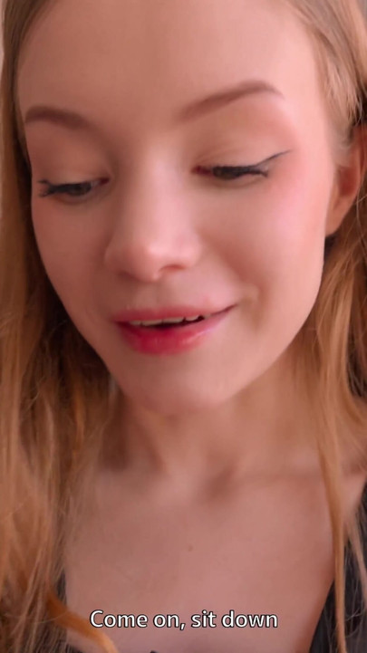 Emotional moment from "I'd Rather Suck Dick on Camera Than Go to High School! Porn Instead of Studying with My Stepbrother"