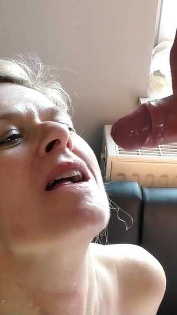 Key moment from "Privat Gangbang with German Mature Marina in her own Flat"
