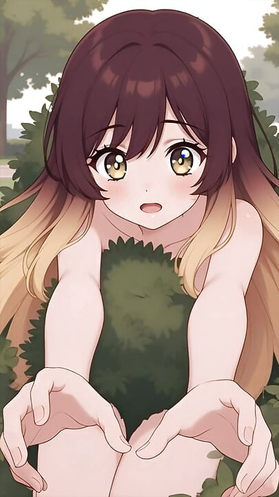 สาวร่านหีนมใหญ่ในสวนสาธารณะกําลังสนุก