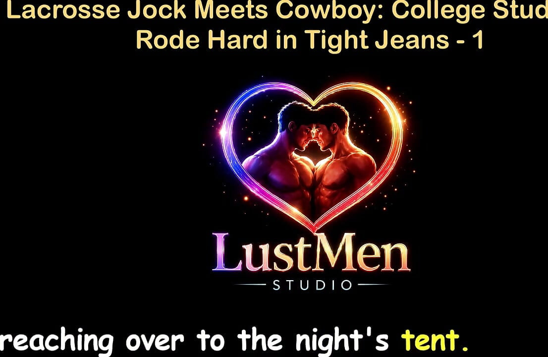 Angielska historia seksu gejowskiego audio - Lacrosse Jock spotyka kowboy college stud gets Rode Hard w obcisłych dżinsach - część 1
