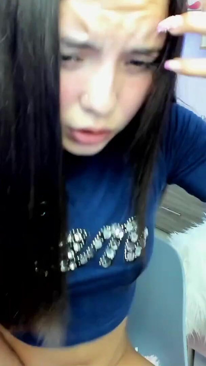 Spectacular moment from "Daddy's jovial little slut chokes on a big dildo while watching her 70-year-old sugar daddy"