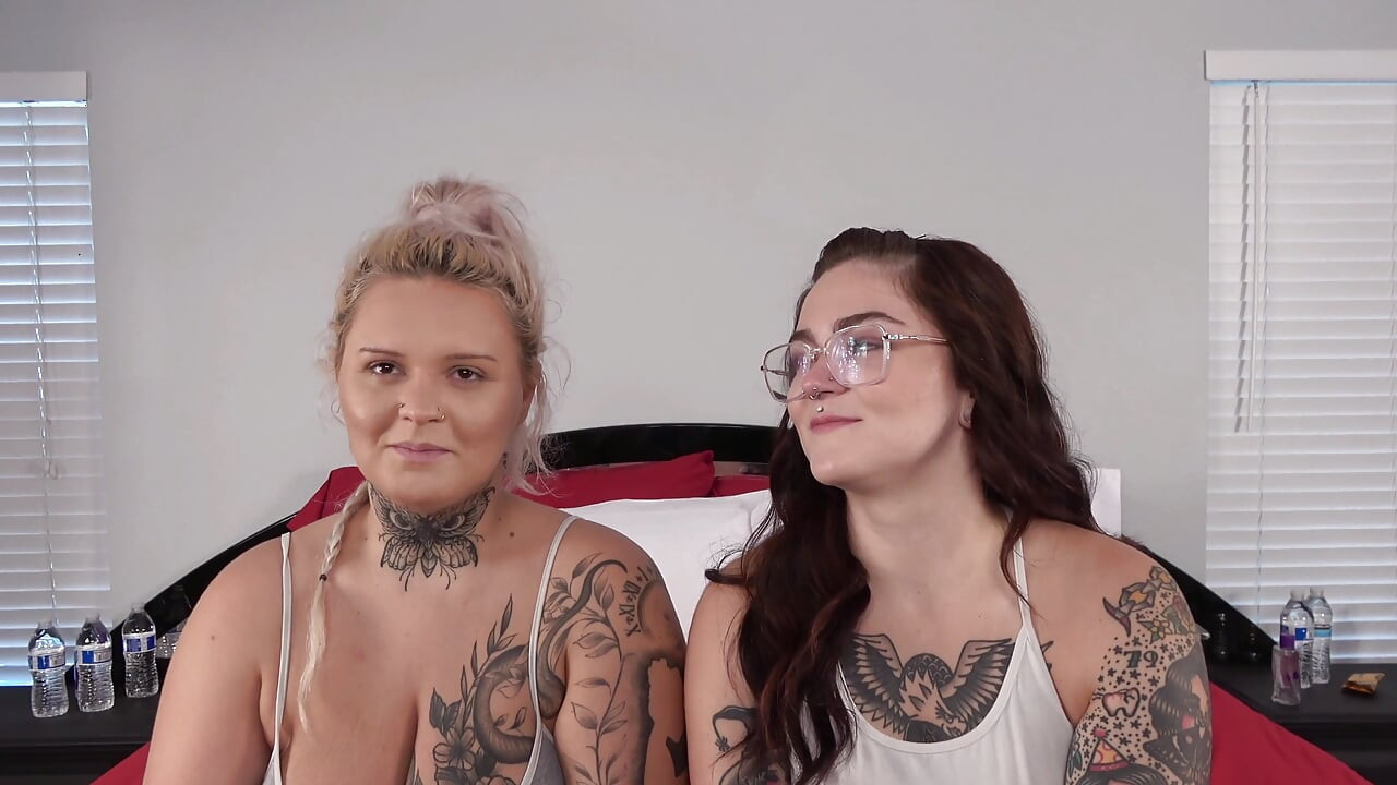 Desperate Amateurs Infinity Iris and Barbie get their big bbw tits and fat asses tight pussies pounded by big white cock