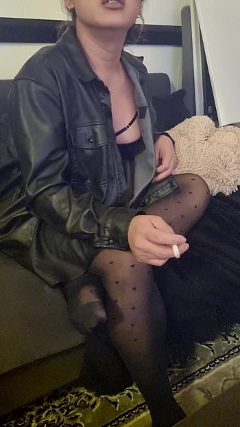 Leather Shirt Smoking