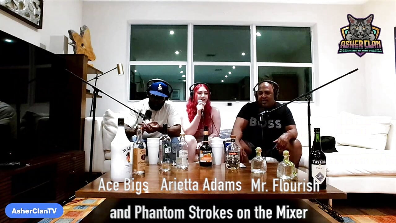 Podcast dla dorosłych gwiazd z Ariettą Adams prowadzony przez Mrflourish i Ace Bigs