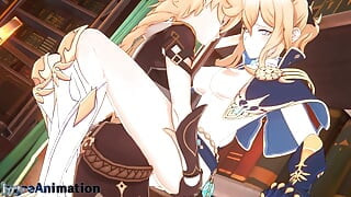 Genshin Impact Jean has hot sex in her office