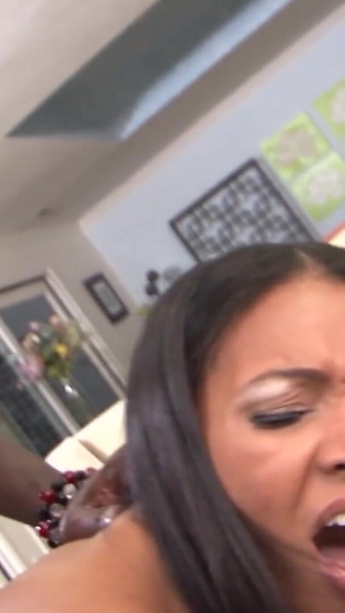 To get her BBC man aroused this ebony milf wears get lingerie and stockings outdoors | Clip 3