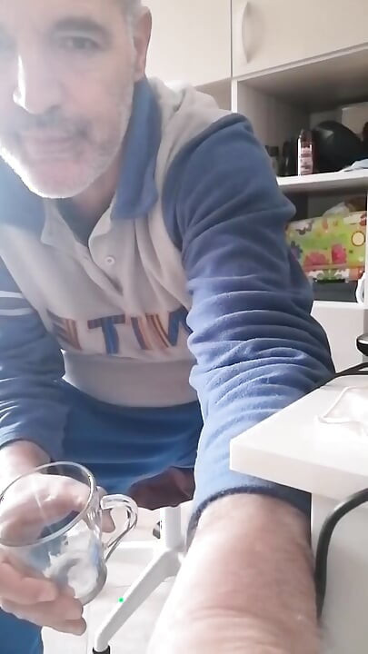 I Piss and Dip the Tip of My Cock in My Piss and Jerk My Cock Hard