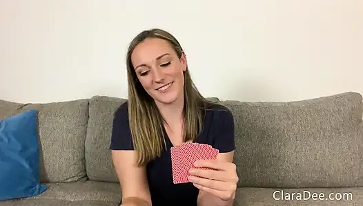 Strip poker findom, Clara Dee