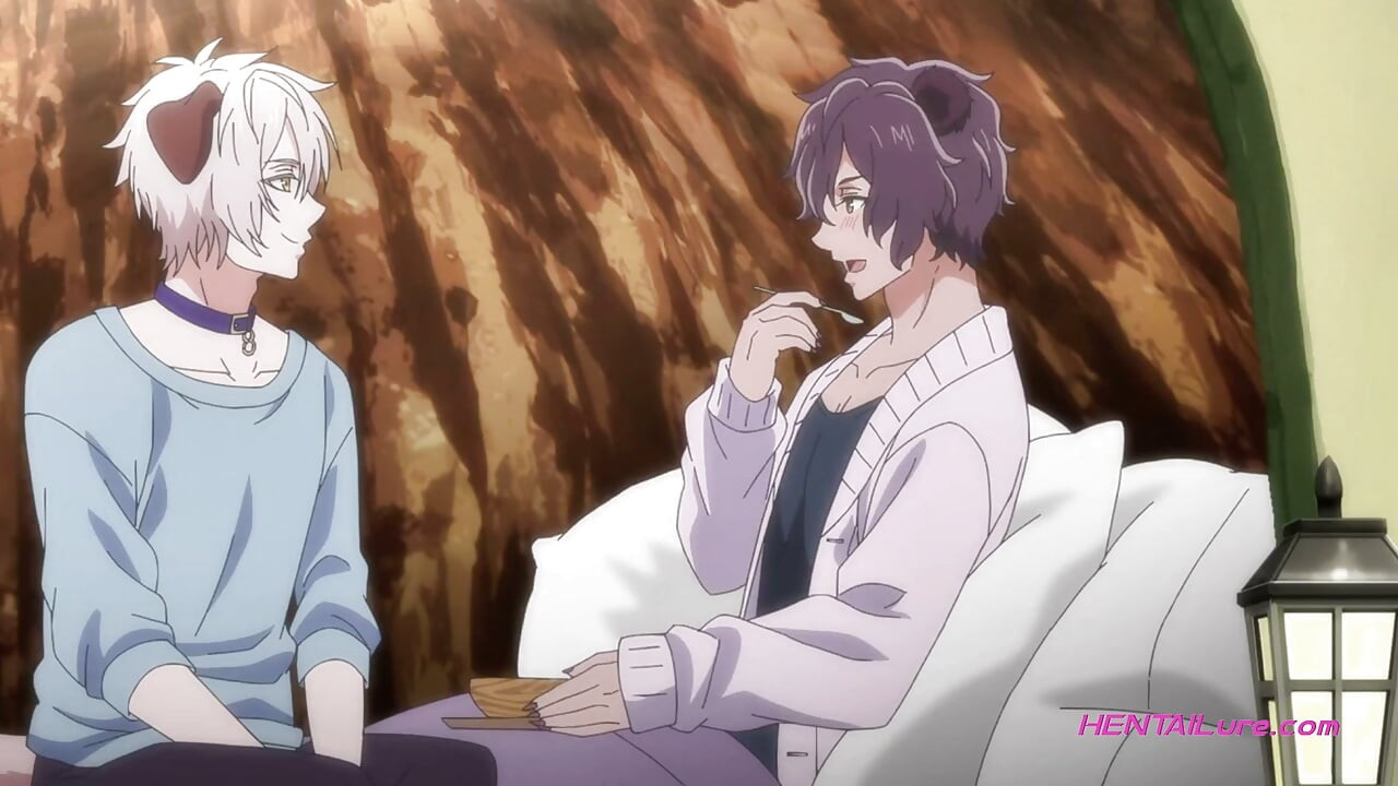 Rough puppy straddling with whimper moans & rough gripping - Dubbed Gay Hentai