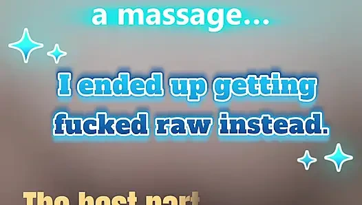 На этот раз я зашла слишком далеко... Муж заплатил, массажист спарился со мной грубо