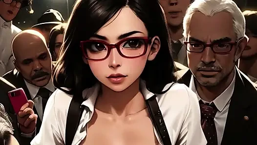 Gadis sekolah anime dientot habis-habisan di lubang mosh