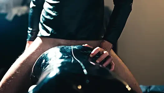First He Fucks Me with a Dildo, Then He Penetrates Me with His Cock and Cums Profusely on My Suit