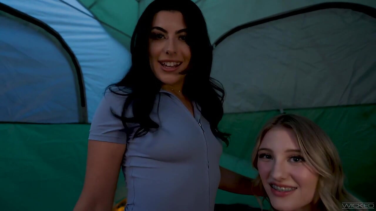 Wicked - Kenzie Taylor Finds Hot Babes Camping & Fucks Em with a Dildo