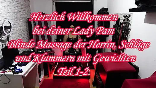Pijat buta dari majikan, memukul dan klem dengan beban bagian 1-2.