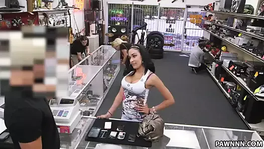 Busty Latina Tries To Sell Stolen Phones - XXX Pawn