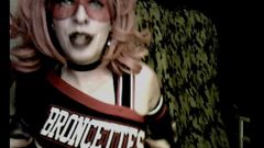 CD Goth Cheerleader Goes For It by VikkiCD16