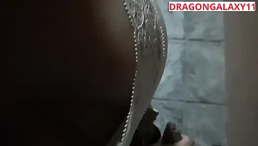 (risky public) Latina college flashing tits in the street and jerk off