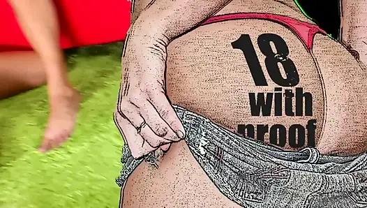 Blonde bitch sucks me legs cock then gets fucked hard