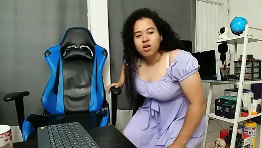 Office buddy gets very sexy warms me up