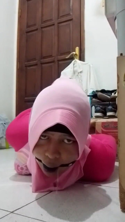 Emotional moment from "Hello Kitty Swimsuit Hogtied Hijab"