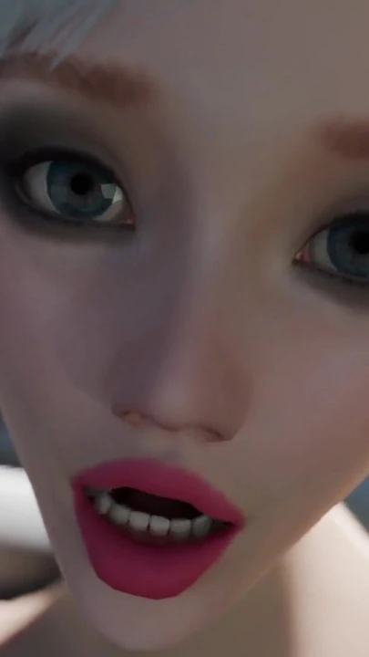 Emotional moment from "Nexus 3 Orbit Meta. 3D animation fuck on a space station with sexy blonde"