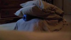Homemade sex toy pillow humping orgasm