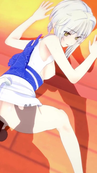 Koneko w kimono i seks z BBC - seria DXD NTR Madness | Klip 1