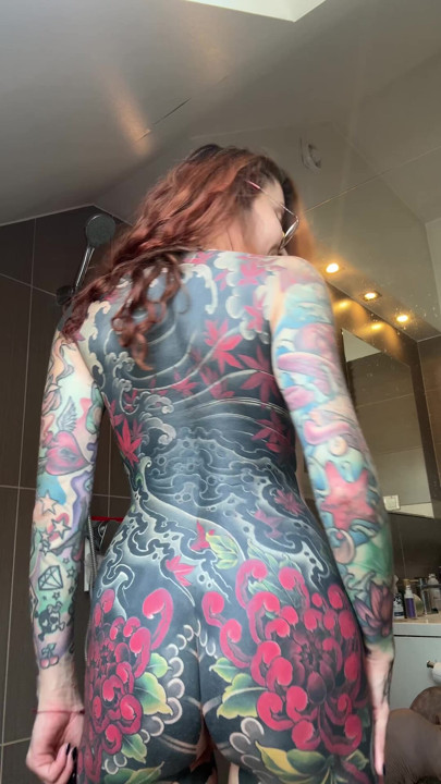 Full body tattoos, just showing off