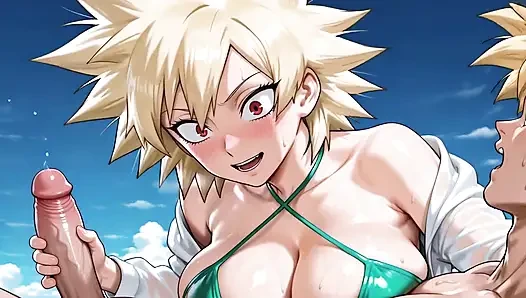 Goku - Ssj (db) X Mitsuki (mha)
