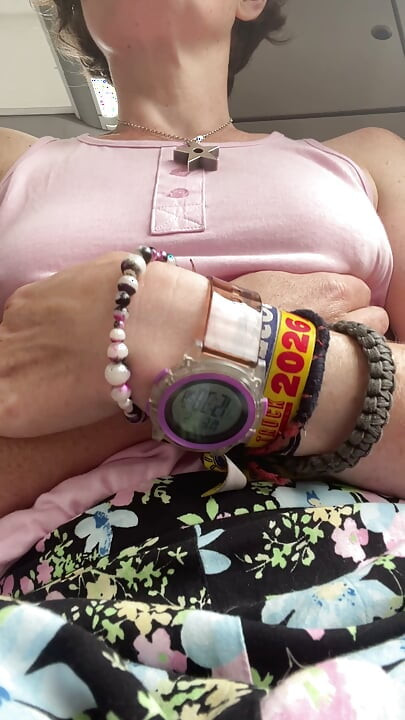 Think I got caught playing with my boobs, belly & bush on the bus! Either that, or two guys recognised me!