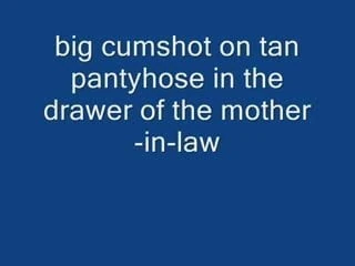 cum on pantyhose