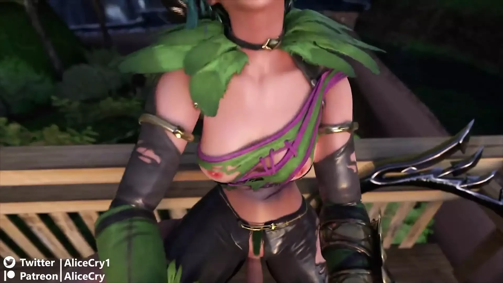 Tira iz savršenih sisa soul calibur poskakuju dok jaše
