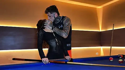 I competed in a game of pool with a FOREIGN STRANGER the prize a fuck ending with a cumshot inside!