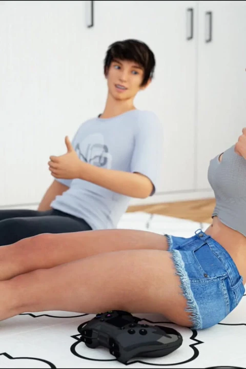 I was super horny when my stepbrother put his boxers down. I gave him my first blowjob ever. Milfy city, Sara, part 1/4