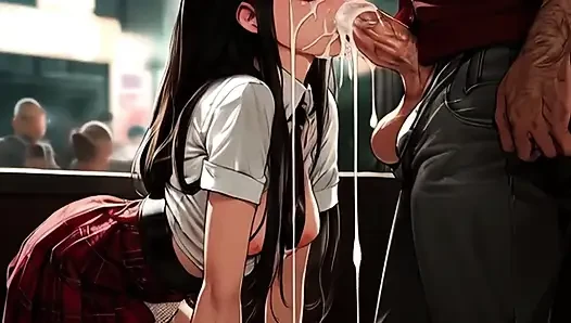 College-mädchen in einem mosh pit 2