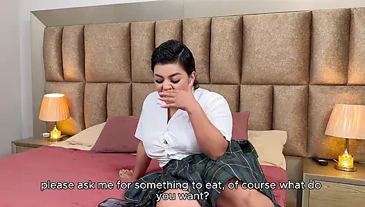 Horny Naty ends up with her assistant's big BBC in her tight pussy