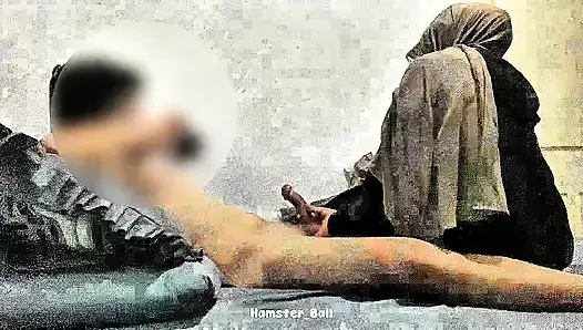 Adik tiri melayu berhijab vs abang tiri india dengan kontol besar