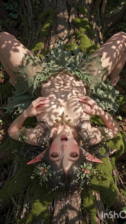 Peri kayu anime 3d yang lucu bersenang-senang di hutan | Klip 3