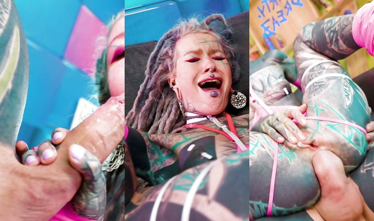Alt Dreadhead Takes Hard BWC Anal with Wide Gapes & ATM