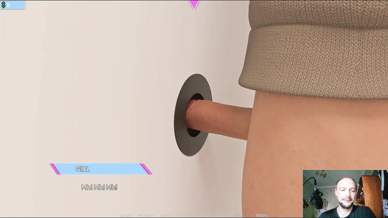 Jerked off and Sucked Through a Hole in the Wall