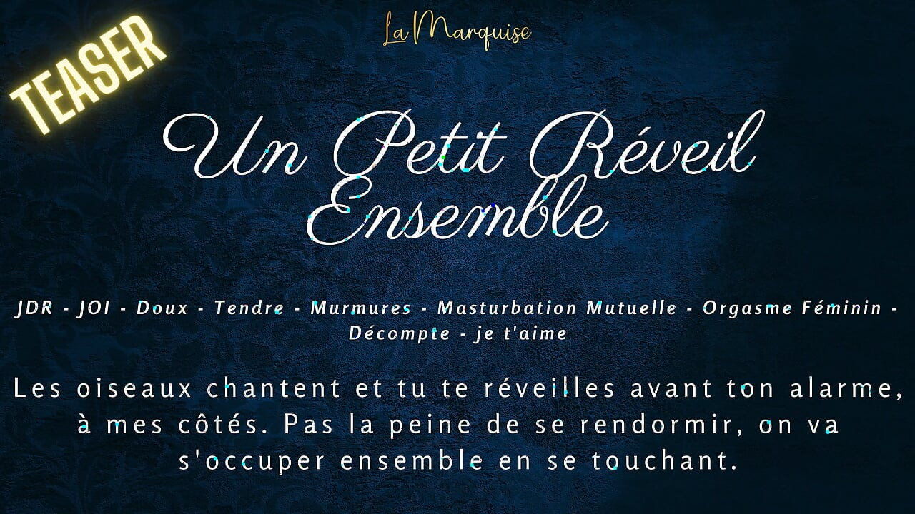 French Audio Porn | We wake up together and masturbate each other